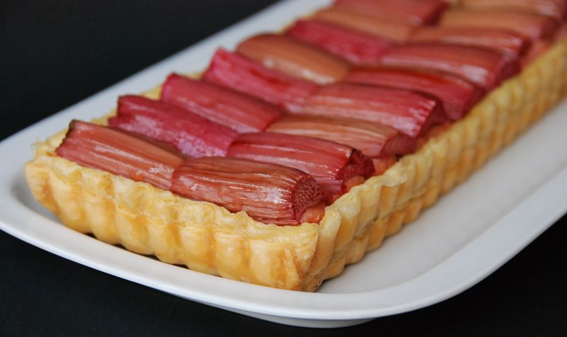 tartelette à la rhubarbe