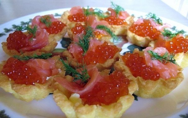  tartlet with caviar